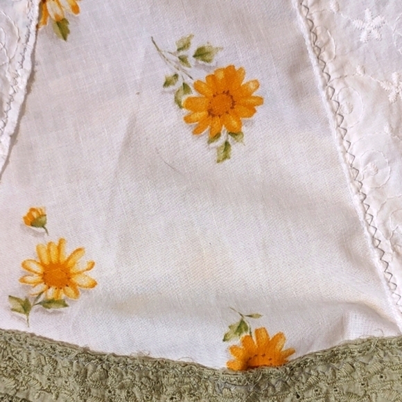 Hamsa Embroidered and Patchwork Artisan Cotton Tunic Shirt Size Medium - Picture 6 of 12